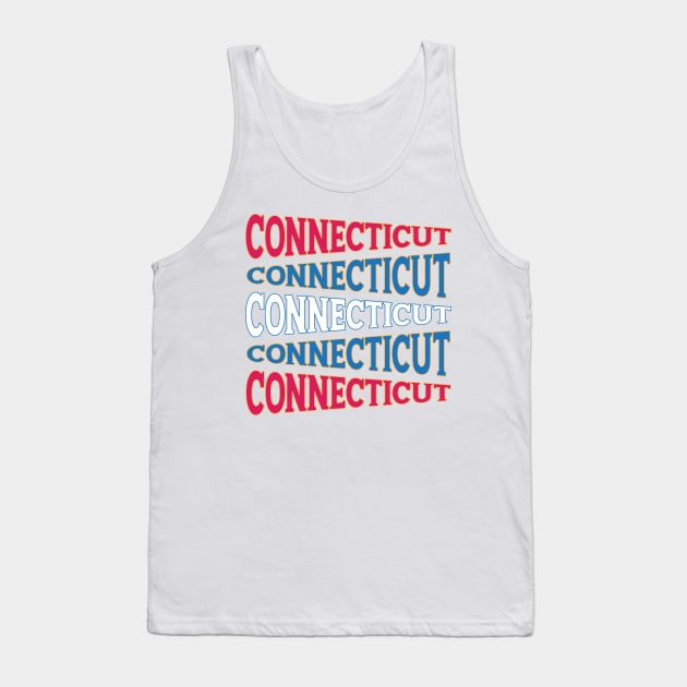 NATIONAL TEXT ART CONNECTICUT Tank Top by LAVA-ROMA-NOVA